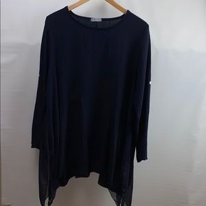 MADE IN ITALY - MIX MEDIA LS TUNIC